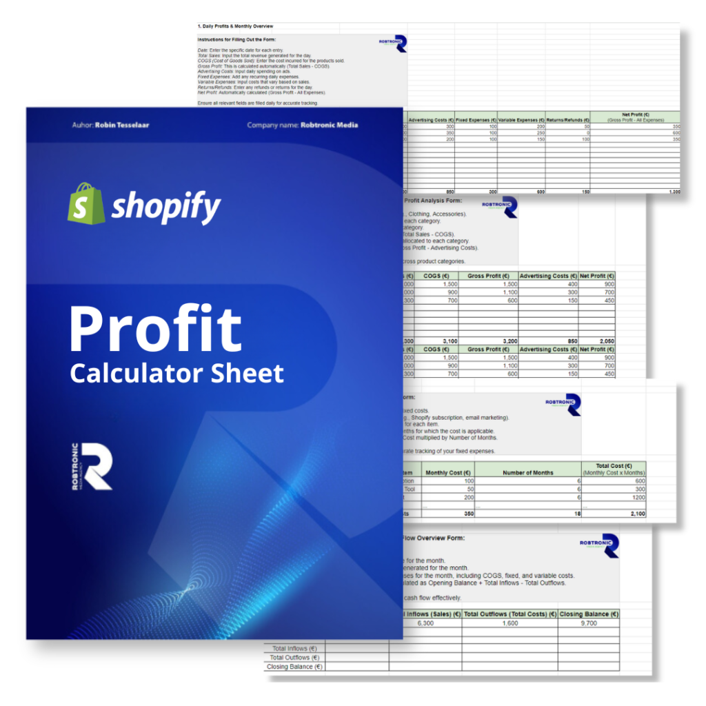 Profit Calculator Sheet