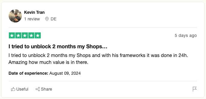 Robtronic Media Trustpilot Review Merchant Center Fix 5