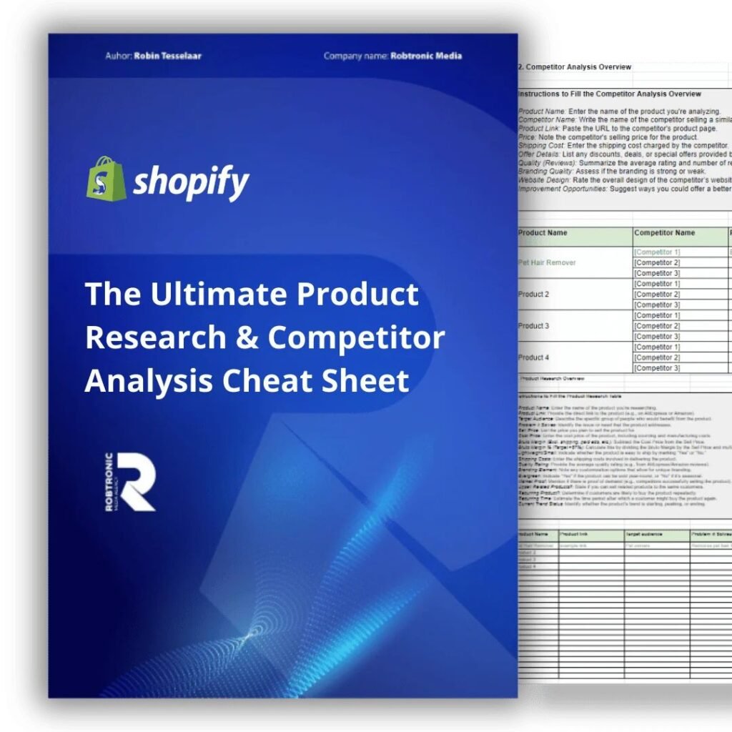 The Ultimate Product Research & Competitor Analysis Cheat Sheet