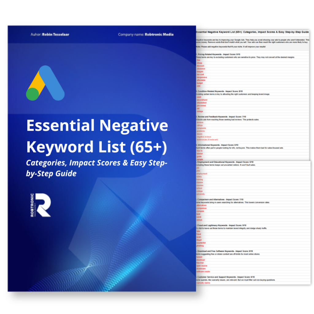 Essential Negative Keyword List (65+)