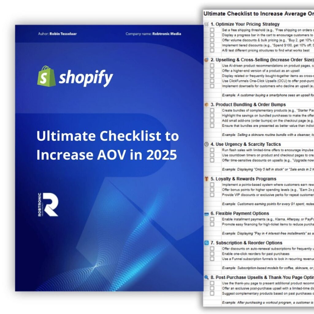 Ultimate Checklist to Increase AOV in 2025