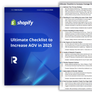 Ultimate Checklist to Increase AOV in 2025