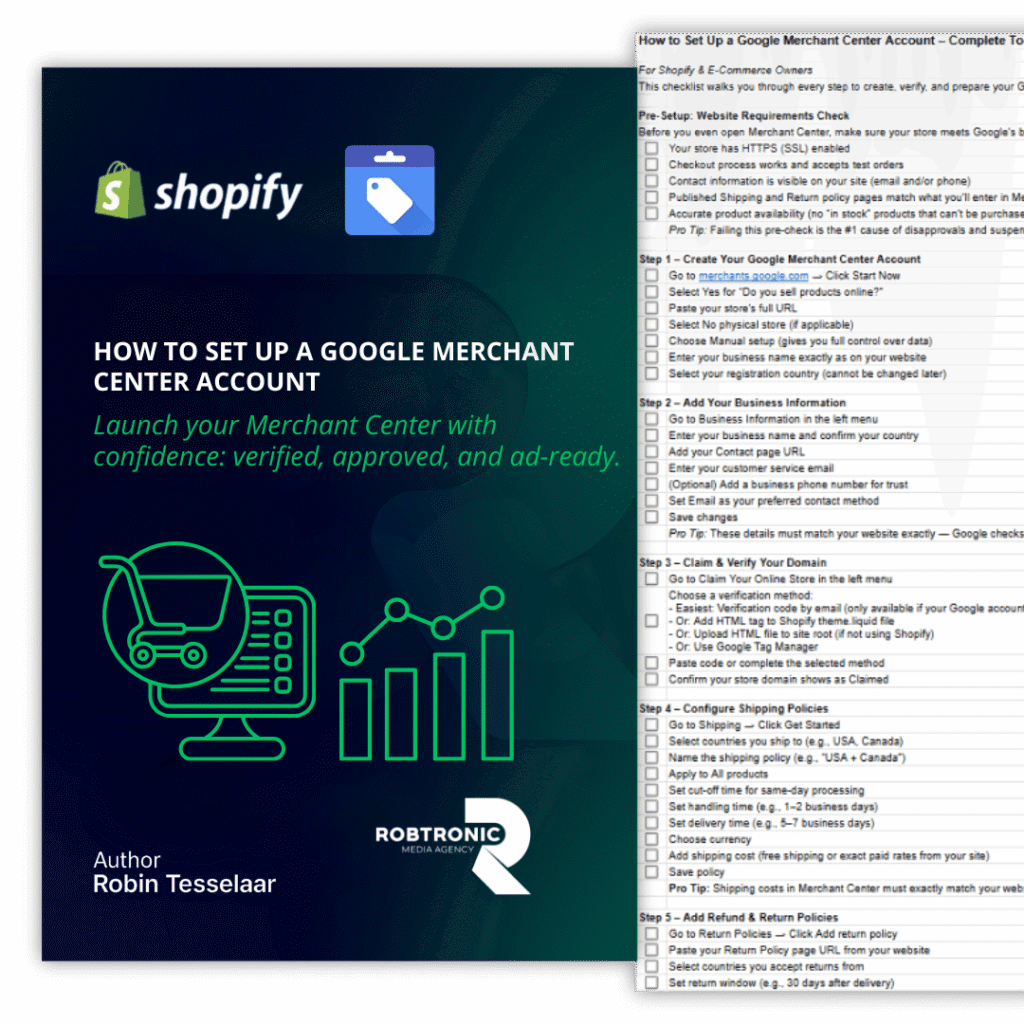 How to Set Up a Google Merchant Center Account