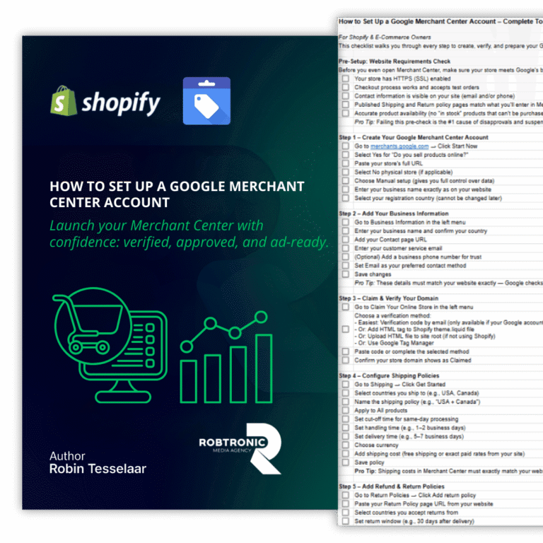 How to Set Up a Google Merchant Center Account
