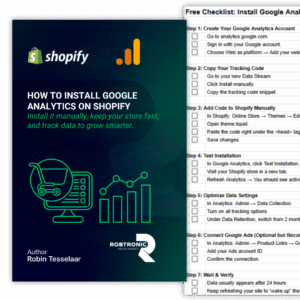 how to install Google analytics on shopify
