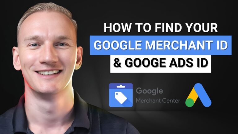 How to find your google merchant id & google ads id