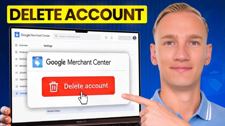 How to delete google merchant center
